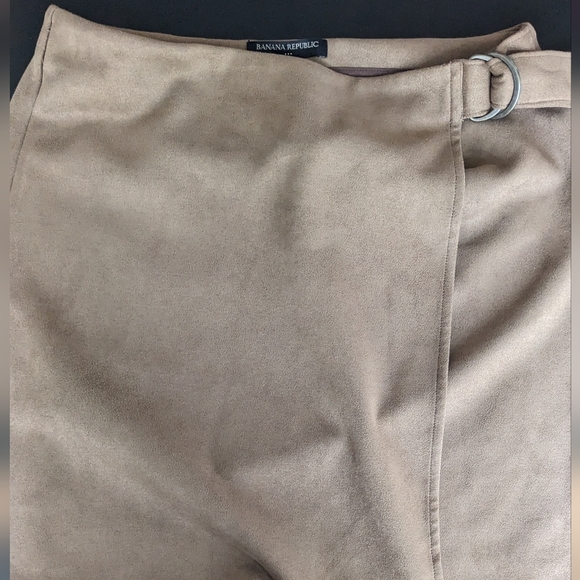 Banana Republic Faux Suede Wrap skirt - Picture 1 of 4